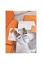 Hermes Women's Oz Mules with Fringed in White Leather Replica
