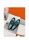 Hermes Women's Royal Loafers in Multicolor Suede Leather Replica