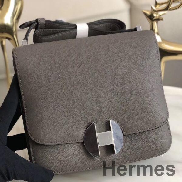 Hermes 2002 20cm Bag In Etain Evercolor Calfskin Replica