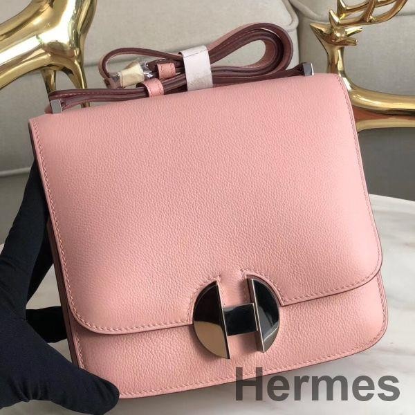 Hermes 2002 20cm Bag In Rose Sakura Evercolor Calfskin Replica