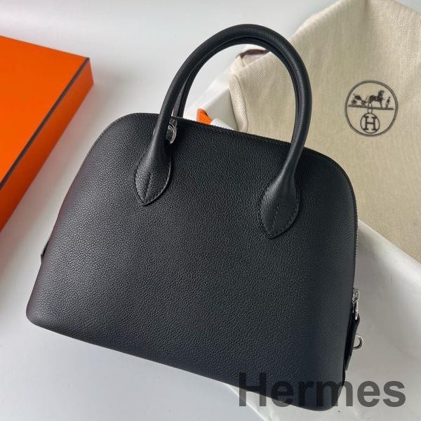 Hermes Bolide 1923 25 Handmade Bag In Black Evercolor Calfskin Replica