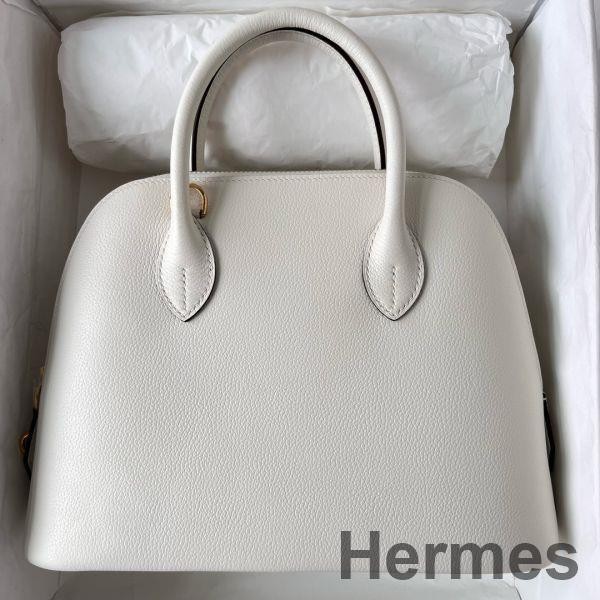 Hermes Bolide 1923 25 Handmade Bag In Nata Evercolor Calfskin Replica