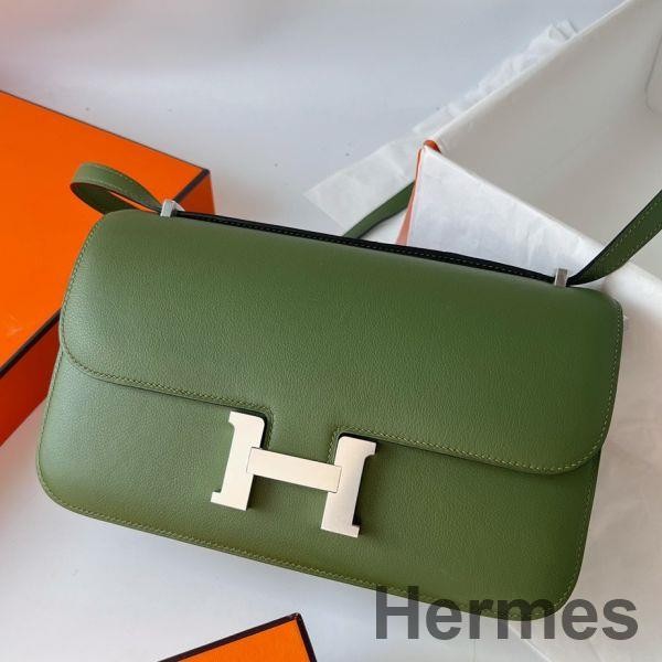 Hermes Constance Elan Handmade Bag In Canopee Evercolor Calfskin Replica