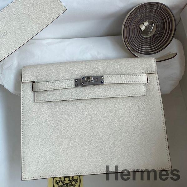 Hermes Kelly Danse II Bag In Nata Evercolor Calfskin Replica