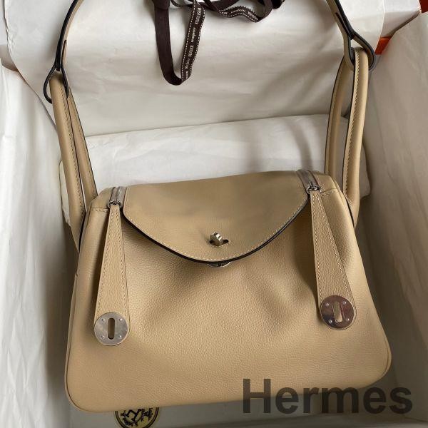Hermes Lindy 26 Handmade Bag In Trench Evercolor Leather Replica