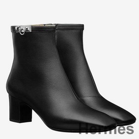 Hermes Black Calfskin Power Low Boot