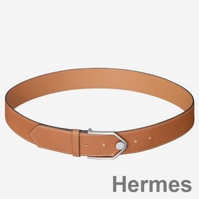Hermes Brown Licol 40 MM Reversible Leather Belt