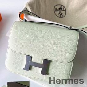 Hermes Constance 1-18 Mirror Bag In Vert Fizz Epsom Calfskin