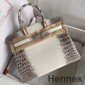 Hermes Diamond Birkin 30cm In Himalaya Niloticus Crocodile Skin