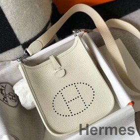 Hermes Evelyne III TPM Bag In beton Clemence Leather