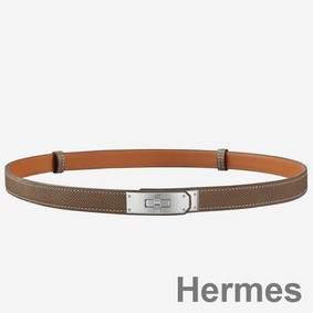 Hermes Kelly 18 Belt In Taupe Epsom Leather