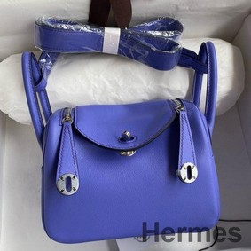 Hermes Mini Lindy Handmade Bag In Lilas Swift Leather