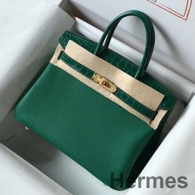 Hermes Touch Birkin 30cm Limited Edition Green Bag